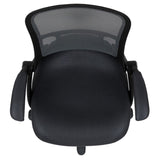 English Elm Commercial Grade High Back Mesh Ergonomic Swivel Office Chair with Black Frame and Flip-up Arms