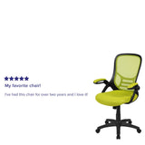 English Elm Commercial Grade High Back Mesh Ergonomic Swivel Office Chair with Black Frame and Flip-up Arms