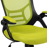 English Elm Commercial Grade High Back Mesh Ergonomic Swivel Office Chair with Black Frame and Flip-up Arms