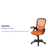 English Elm Commercial Grade High Back Mesh Ergonomic Swivel Office Chair with Black Frame and Flip-up Arms