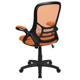 English Elm Commercial Grade High Back Mesh Ergonomic Swivel Office Chair with Black Frame and Flip-up Arms