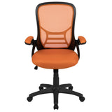 English Elm Commercial Grade High Back Mesh Ergonomic Swivel Office Chair with Black Frame and Flip-up Arms