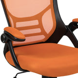 English Elm Commercial Grade High Back Mesh Ergonomic Swivel Office Chair with Black Frame and Flip-up Arms