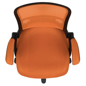 English Elm Commercial Grade High Back Mesh Ergonomic Swivel Office Chair with Black Frame and Flip-up Arms