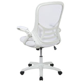 English Elm Commercial Grade High Back Mesh Ergonomic Swivel Office Chair with Frame and Flip-up Arms