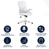 English Elm Commercial Grade High Back Mesh Ergonomic Swivel Office Chair with Frame and Flip-up Arms