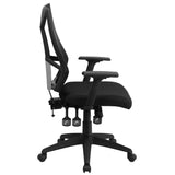 English Elm Commercial Grade High Back Mesh Multifunction Swivel Ergonomic Task Office Chair with Adjustable Arms