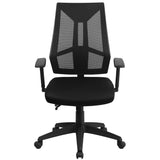 English Elm Commercial Grade High Back Mesh Multifunction Swivel Ergonomic Task Office Chair with Adjustable Arms