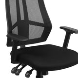 English Elm Commercial Grade High Back Mesh Multifunction Swivel Ergonomic Task Office Chair with Adjustable Arms