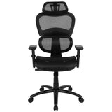 English Elm Commercial Grade Ergonomic Mesh Office Chair with 2-to-1 Synchro-Tilt, Adjustable Headrest, Lumbar Support, and Adjustable Pivot Arms