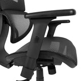 English Elm Commercial Grade Ergonomic Mesh Office Chair with 2-to-1 Synchro-Tilt, Adjustable Headrest, Lumbar Support, and Adjustable Pivot Arms