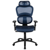 English Elm Commercial Grade Ergonomic Mesh Office Chair with 2-to-1 Synchro-Tilt, Adjustable Headrest, Lumbar Support, and Adjustable Pivot Arms