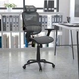 English Elm Commercial Grade Ergonomic Mesh Office Chair with 2-to-1 Synchro-Tilt, Adjustable Headrest, Lumbar Support, and Adjustable Pivot Arms