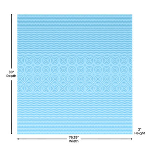 English Elm 2 Inch Cooling Gel Infused 5-Zone King Memory Foam Mattress Topper with CertiPUR-US Certified Foam