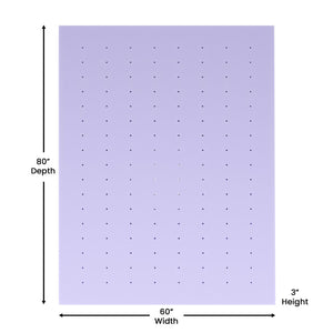 English Elm 3 Inch Lavender Infused Queen Memory Foam Mattress Topper with Ventilated Design and CertiPUR-US Certified Foam