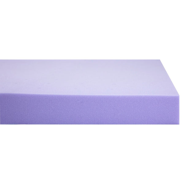 English Elm 3 Inch Lavender Infused Queen Memory Foam Mattress Topper with Ventilated Design and CertiPUR-US Certified Foam