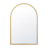 English Elm 20"x30" Arched Metal Framed Wall Mirror for Hallways, Entryways, Dining and Living Rooms,