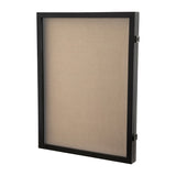 English Elm 18x24 Shadow Box Display Case with Linen Liner, 8 Push Pins and Solid Pine Wood Frame