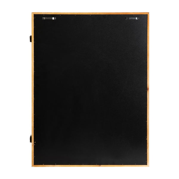 English Elm 18x24 Shadow Box Display Case with Linen Liner, 8 Push Pins and Solid Pine Wood Frame