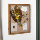 English Elm 18x24 Shadow Box Display Case with Linen Liner, 8 Push Pins and Solid Pine Wood Frame