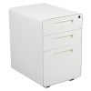 English Elm Commercial Grade Ergonomic 3-Drawer Mobile Locking Filing Cabinet with Anti-Tilt Mechanism and Hanging Drawer for Legal & Letter Files,