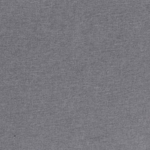 English Elm Mid-Century Modern Commercial Grade Armchair with Tufted Faux Linen Upholstery & Solid Wood Legs