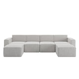 English Elm Commercial Grade Luxury Modular 6 Piece Sectional Sofa,