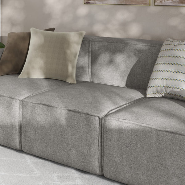 English Elm Commercial Grade Luxury Modular Sectional Sofa Armless Center Seat,