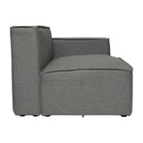 English Elm Commercial Grade Luxury Modular Sectional Sofa Right Side with Arm Rest,