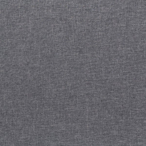 English Elm Mid-Century Modern Commercial Grade Armchair with Tufted Faux Linen Upholstery & Solid Wood Legs