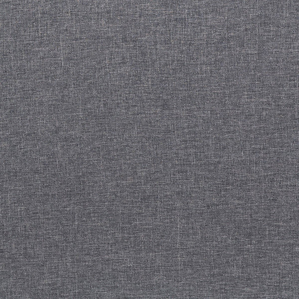 English Elm Mid-Century Modern Commercial Grade Armchair with Tufted Faux Linen Upholstery & Solid Wood Legs