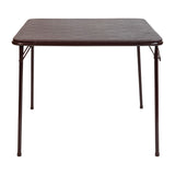 English Elm Commercial Grade Folding Card Table - Lightweight Portable Folding Table with Collapsible Legs