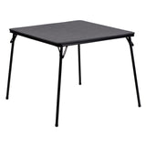 English Elm Commercial Grade Folding Card Table - Lightweight Portable Folding Table with Collapsible Legs