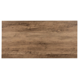 English Elm Small Natural Home Office Folding Computer Desk - 36"