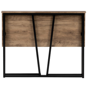 English Elm Small Natural Home Office Folding Computer Desk - 36"