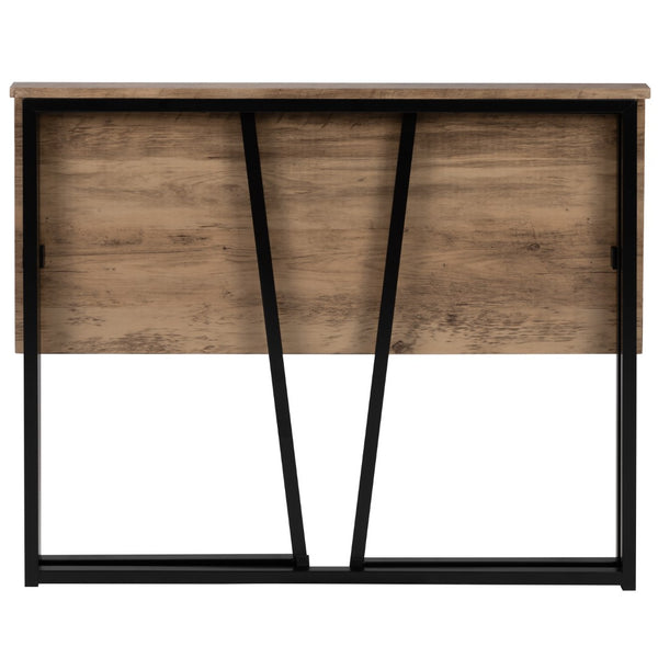 English Elm Small Natural Home Office Folding Computer Desk - 36"