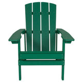 English Elm Commercial Grade Commercial All-Weather Poly Resin Wood Adirondack Chair