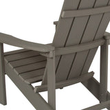 English Elm Commercial Grade Commercial All-Weather Poly Resin Wood Adirondack Chair