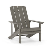 English Elm Commercial Grade Commercial All-Weather Poly Resin Wood Adirondack Chair