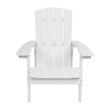 English Elm Commercial Grade Commercial All-Weather Poly Resin Wood Adirondack Chair