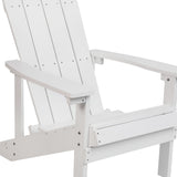 English Elm Commercial Grade Commercial All-Weather Poly Resin Wood Adirondack Chair