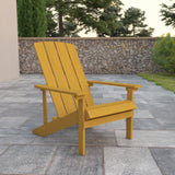 English Elm Commercial Grade Commercial All-Weather Poly Resin Wood Adirondack Chair