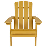 English Elm Commercial Grade Commercial All-Weather Poly Resin Wood Adirondack Chair