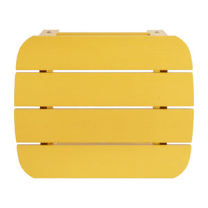 English Elm Commercial Grade 2 Pack Commercial All-Weather Poly Resin Wood Adirondack Chairs with Side Table