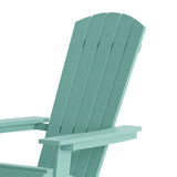 English Elm Commercial Grade Commercial Folding Adirondack Chair - - Poly Resin - Indoor/Outdoor - Weather Resistant