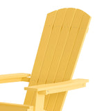 English Elm Commercial Grade Commercial Folding Adirondack Chair - - Poly Resin - Indoor/Outdoor - Weather Resistant