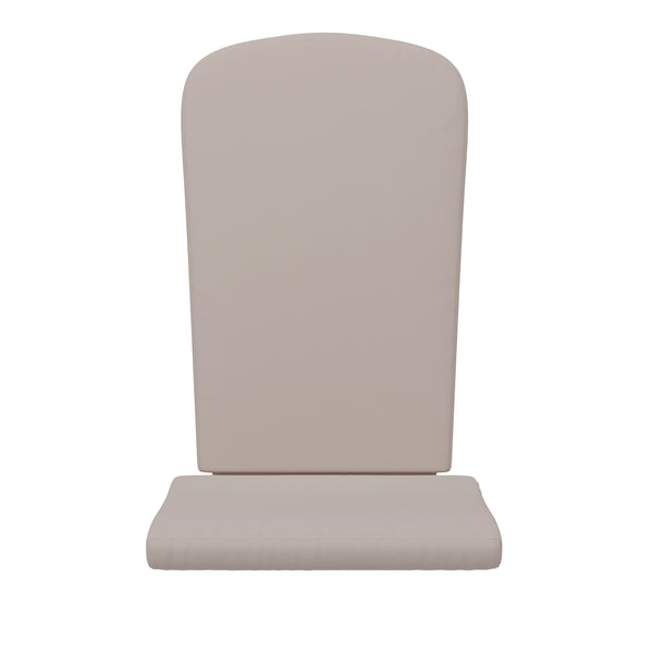 English Elm Commercial Grade - Set of 2 All Weather Indoor/Outdoor High Back Adirondack Chair Cushions, Patio Furniture Replacement Cushions -