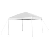 English Elm Commercial Grade 10'x10' Outdoor Pop Up Event Slanted Leg Canopy Tent with Carry Bag