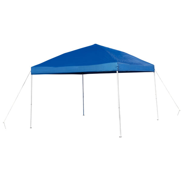 English Elm Commercial Grade Otis 10'x10' Pop Up Event Canopy Tent with Carry Bag and 6-Foot Bi-Fold Folding Table with Carrying Handle - Tailgate Tent Set