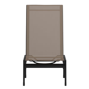 English Elm Adjustable Chaise Lounge Chair, Outdoor Five-Position Recliner, All Weather, Black/